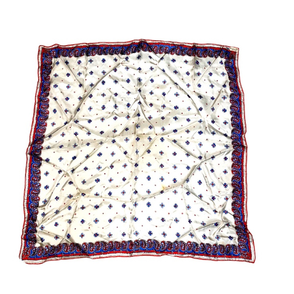 Dainty Floral Pointelle Scarf Lightweight Polyester